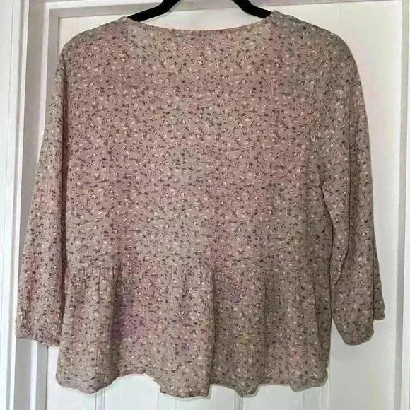 🔥 NWT Boutique Hippie Rose Boho Top Size M - Picture 3 of 5